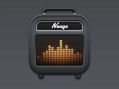 Nuage App Icon amplifier app app icon big sur big sur icon icon icons mac macos made with sketch sketchapp sound soundcloud soundwave speaker