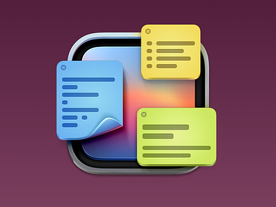 Quick Note App Icon app app icon big sur big sur icon icon icons mac app macos big sur macos icon madewithsketch notes sticky note