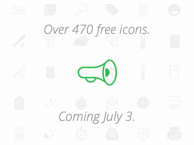 Announcing Hawcons announcement filled icons line stroke ui icons