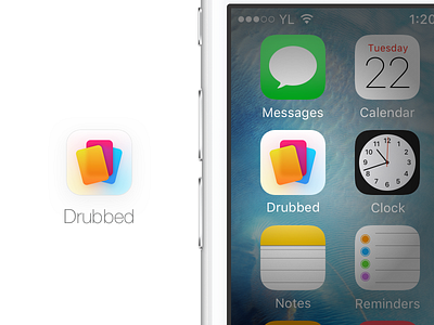 Drubbed App Icon app app icon card game cards colorful flat game gradient icon ios transparent vibrant