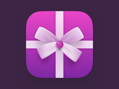 Gift App Icon app app icon flat gift gradient icon ios iphone