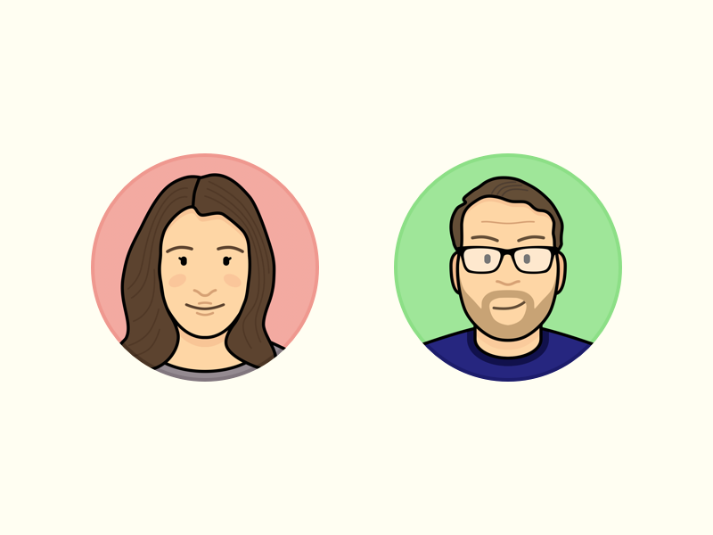 Friends & Family Vol. 3 portrait flat family friends people character icons vector illustration contact avatar
