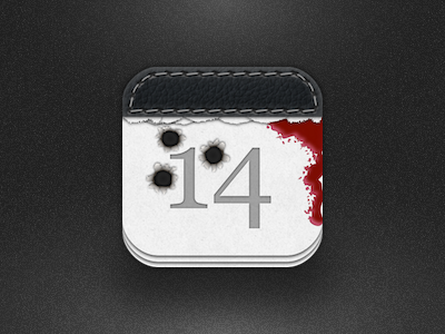 Calendar app app icon blood calendar icon paper texture