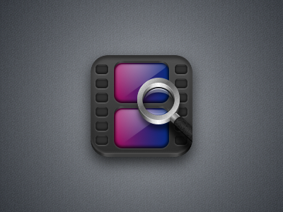 Movie App Icon app app icon icon magnifying glass movie