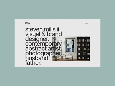 Portfolio Concept art direction artist brand branding branding design design figma large typography minimal minimalist typography visual design web design website design