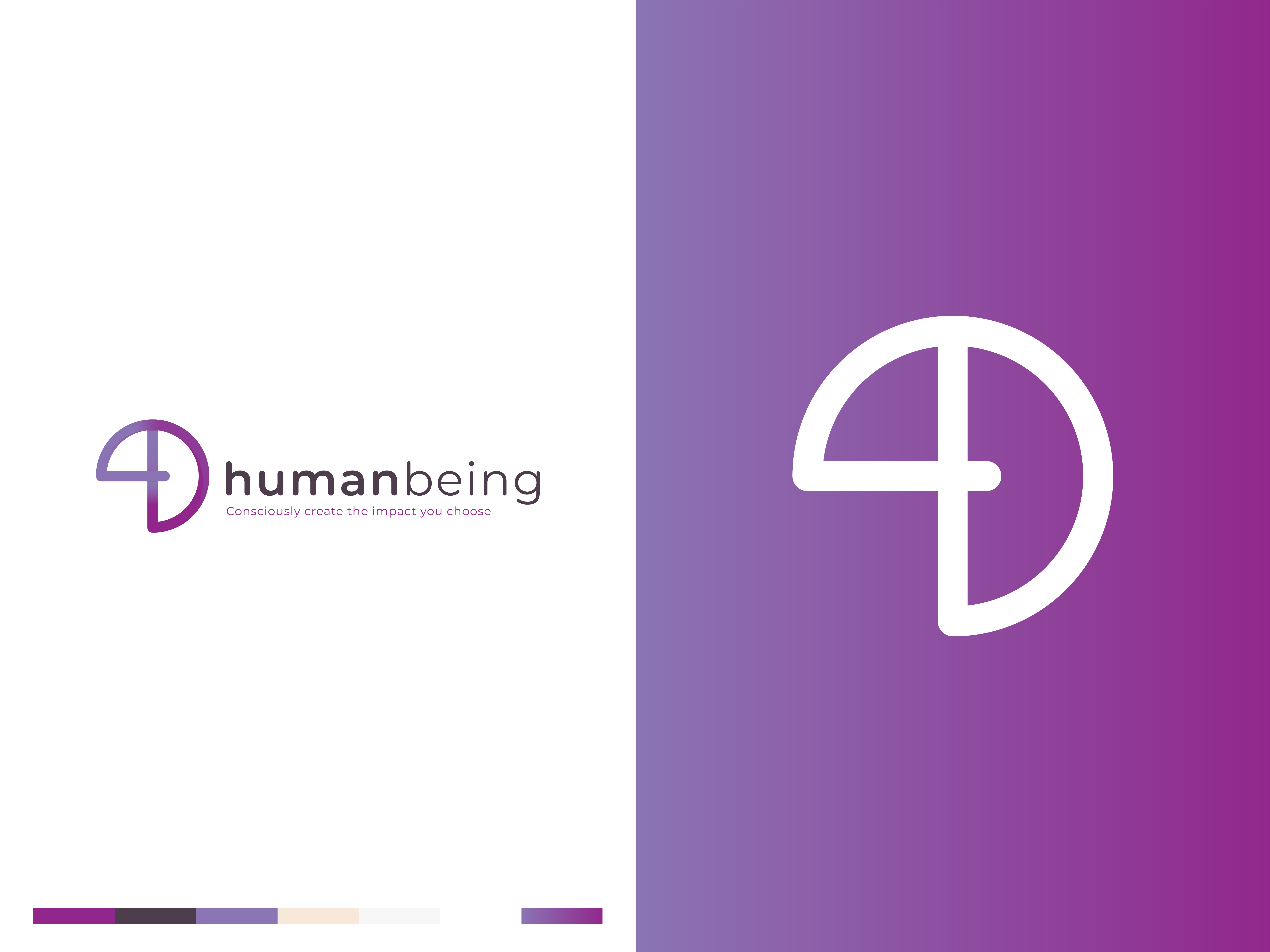 4D Human being logo by Steven Mills for TIP on Dribbble