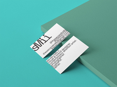 personal brand business card abstract art direction brand brand design branding branding design business card business card design design graphic design identity identity design minimal minimalist personal brand typography