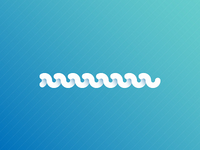Geometric Waves animation app branding flat lettering type ux web