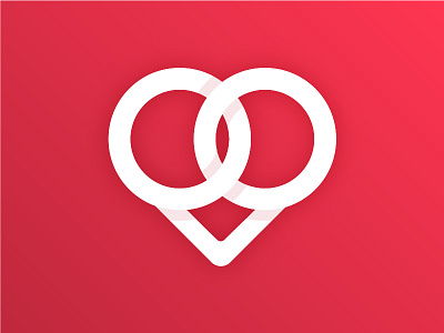 Geometric Heart animation app branding flat lettering type ux web