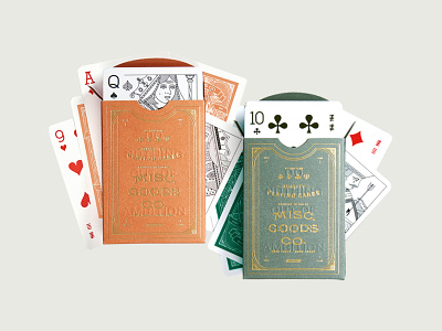 Desert Colors art green illustration orange playing card playing cards playingcards red