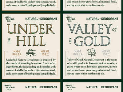 Deodorant Labels classic deodorant design gold kickstarter label packaging product seal silver wax