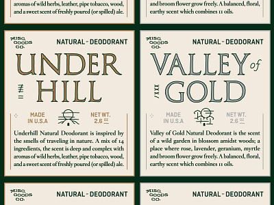 Deodorant Labels classic deodorant design gold kickstarter label packaging product seal silver wax