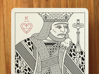King of Hearts illustration playing cards
