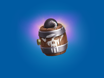 Barrel Icon for casual game