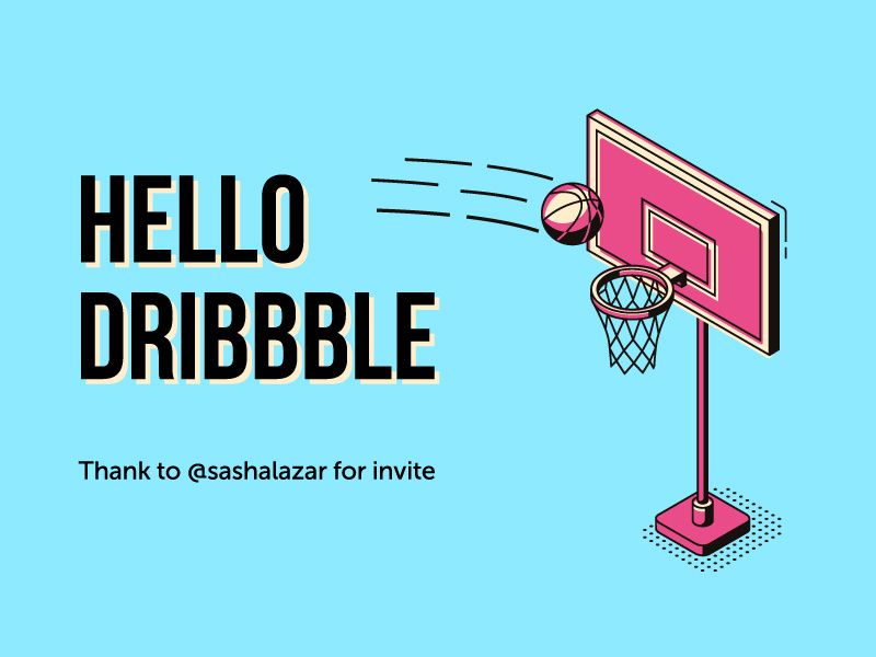 Hello Dribbble By Vasyl Masnukha On Dribbble