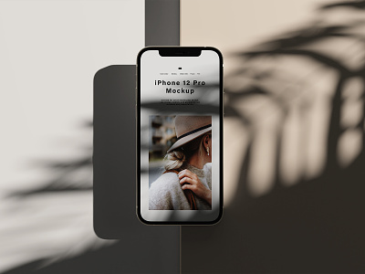 iPhone 12 Pro Mockup 3d devices display instagram iphone 12 pro logo mobile mockup motion graphics social media ui user interface