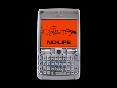 NO-LIFE📵 brutalism death design graphic illustration minimal mobile mockup nokia red screen type typography ui ux