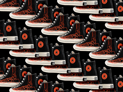 They are coming... 70s bred brutalism chuck taylor converse design graphic illustration nike red skeleton sneakers