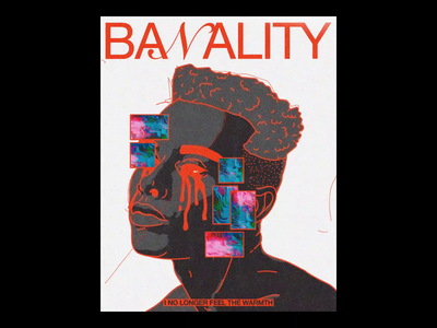 BA𝒩ALITY ae banality blm brutalism design graphic illustration line minimal motion poc poster poster design red type typography