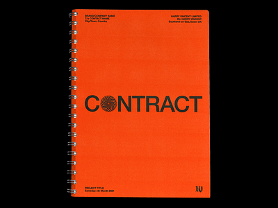 ‘MY CONTRACT’ binder book branding contract design editorial freelance tips graphic help layout minimal paperwork resources type typography