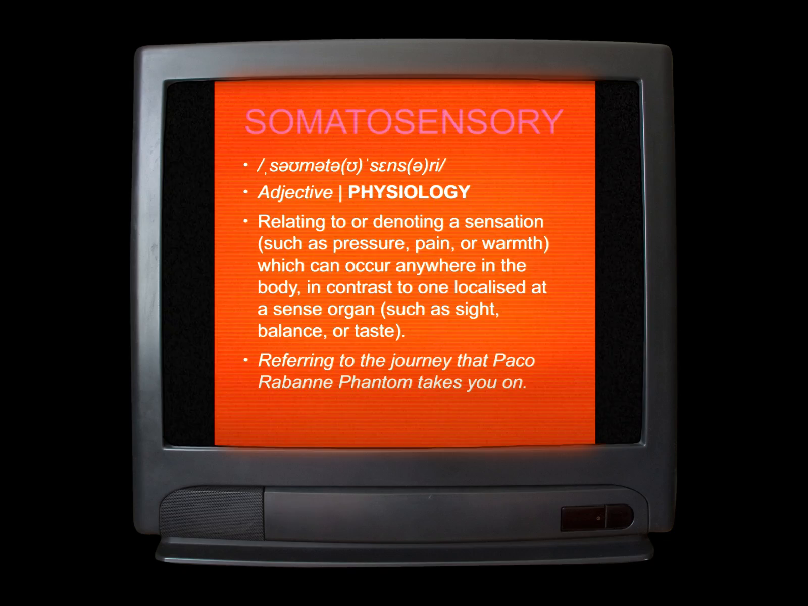 SOMATOSENSORY for Paco Rabanne Phantom aesthetic crtv design future graphic hands illustration minimal phantom tv type typography vhs vintage