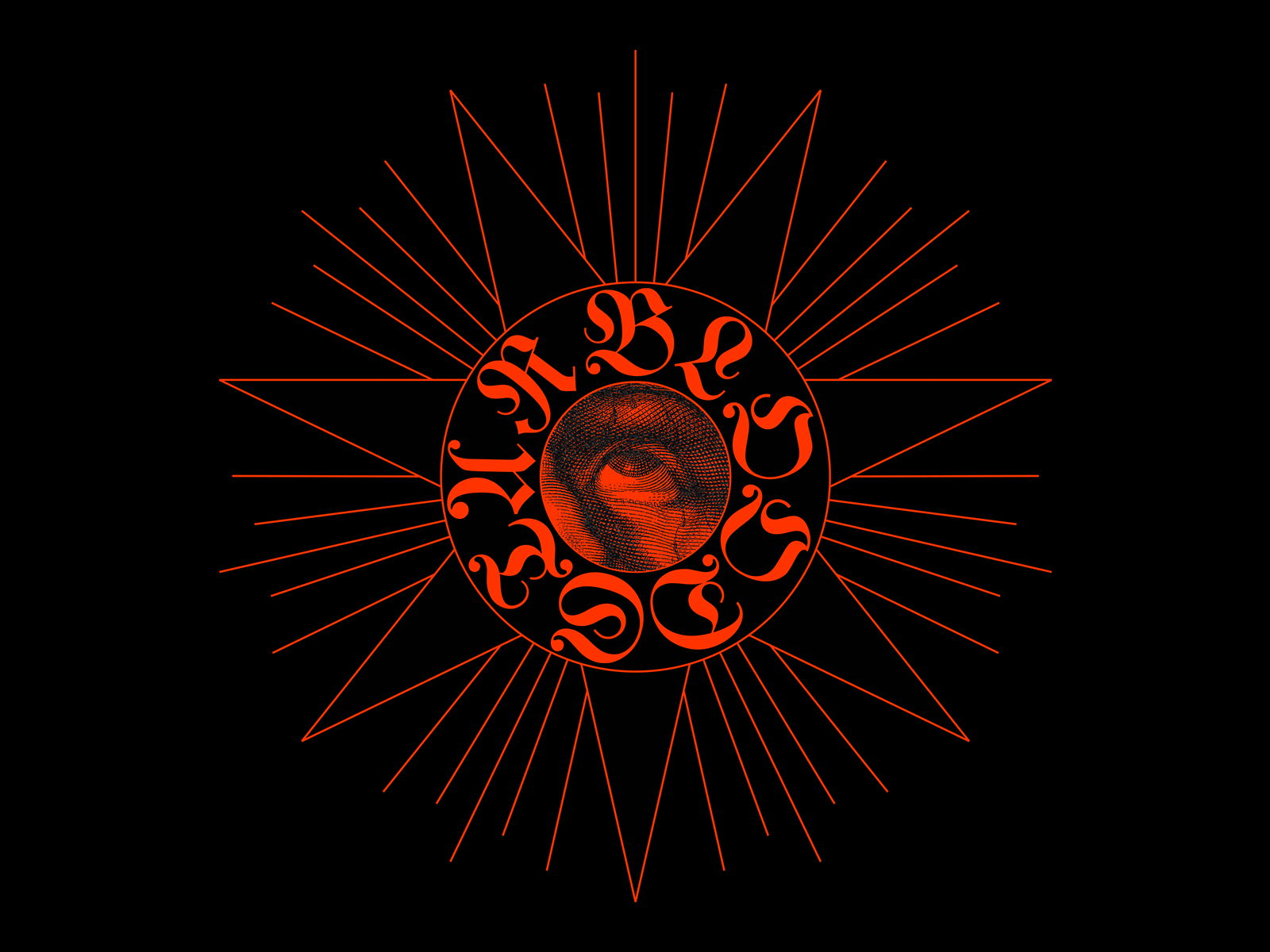 blood christ design graphic illustration jesus minimal occult red septagram star type typography