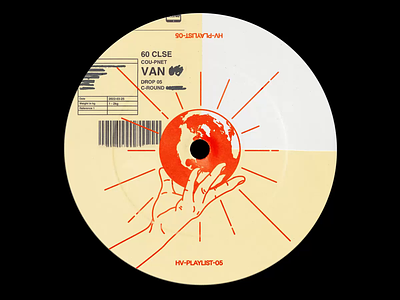 HV-PLAYLIST-05 🔊 brandingmusic design graphic illustration label minimal playlist red songs spotify type typography vinyl