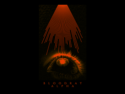 𝐁 𝐋 𝐎 𝐎 𝐃 𝐑 𝐀 𝐘 𝐀 𝐋 𝐏 𝐇 𝐀 beam blood design eye god graphic graphic design illustration minimal ray red religion type typography