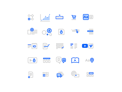 Outlined Icons creative creativeharry design graphic icon icons illustration line minimal ui ux wesbite