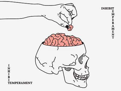 INHIBITEMPERAMENT creative creativeharry debut design graphic illustration line minimal skull tattoo type typography