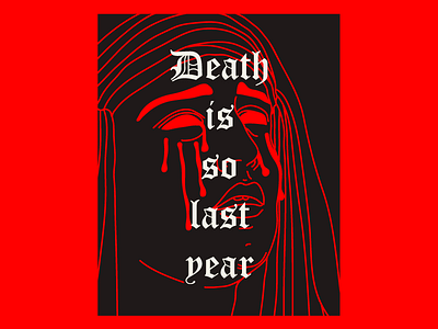 Death is so last year creativeharry death debut design graphic illustration line minimal religion tattoo type typography