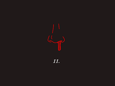 Eleven. 11 creative eleven graphic harryvector icon illustration line minimal stranger things typography