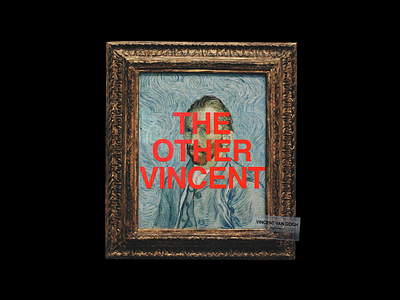 THE OTHER VINCENT design graphic helvetica mockup painting red type typography van gogh vincent