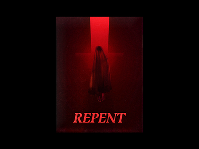 Repent brutalism design graphic illustration minimal poster red type typography