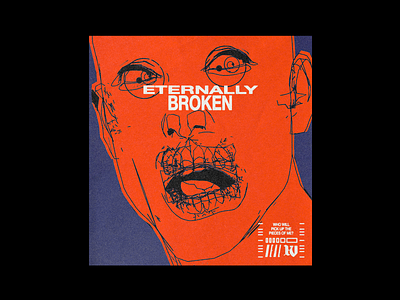 Eternally Broken broken brutalism design graphic illustration minimal paranoid poster pulp red type typography