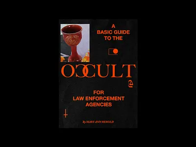 205. A Basic Guide to The Occult For Law Enforcement Agencies book brutalism design graphic minimal occult paganism type typography