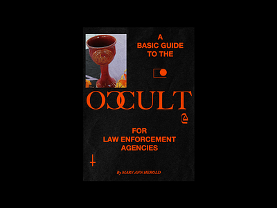 205. A Basic Guide to The Occult For Law Enforcement Agencies book brutalism design graphic minimal occult paganism type typography