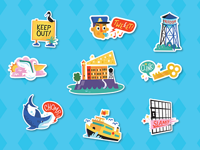 "I Spent Time on Alcatraz" Stickers