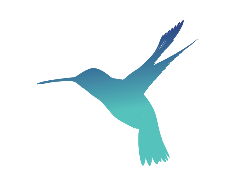 PostScript Outreach logo hummingbird