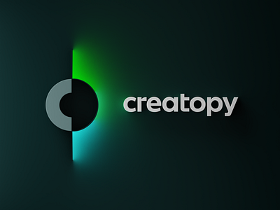 Creatopy 3D Logo 3d 3dart b3d blender blender3d creative logo creatopy cycles dribbble emission glow logo playoff render