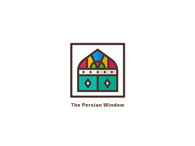 Persian Window Logo branding colorful flat flatdesign game illustration illustrator iran iranian linear lineart logo minimal old persia persian simple square vector window