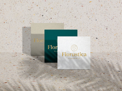 Florist visual identity - Visit Cards brand brand identity branding design florist florist logo flowers logo visitcards