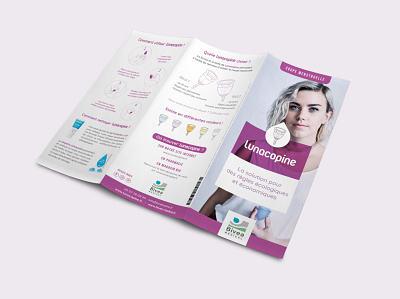 Flyer menstrual cup design editorial menstrualcup print
