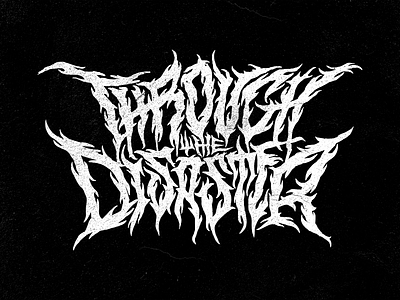 Through The Disaster Band Logo band deathcore logo metal metal logo music