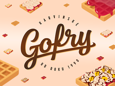 Karvinské Gofry cream gofry jam waffle waffles