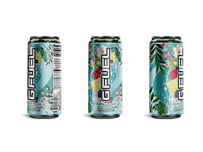 GFuel: Tropical Rain Can (re-design)