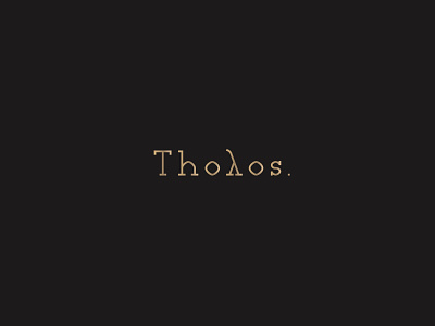 Tholos | Concept Store ancient arc branding clothes design designer dress fashion graphic design greece greek logo logo design logodesign logos logotype minimal store tholos women