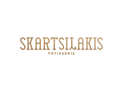 Skartsilakis | Patisserie branding custom typography design gold logo logo design logodesign logos logotype minimal patisserie premium serif typeface vintage