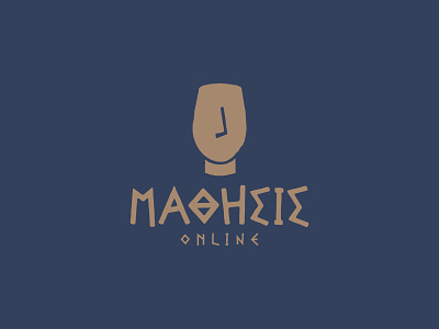 Mathisis | Online Lessons ancient branding cyclades design graphic design greece idol learning lessons literature logo logo design logodesign logos logotype minimal online