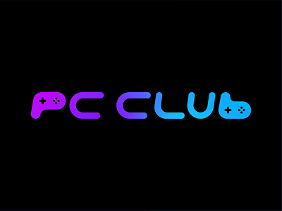 Pc Club | Gaming Station animation branding cafe console design esports gaming gradient graphic design internet led logo logo design logodesign logos logotype minimal motion graphics pc rgb